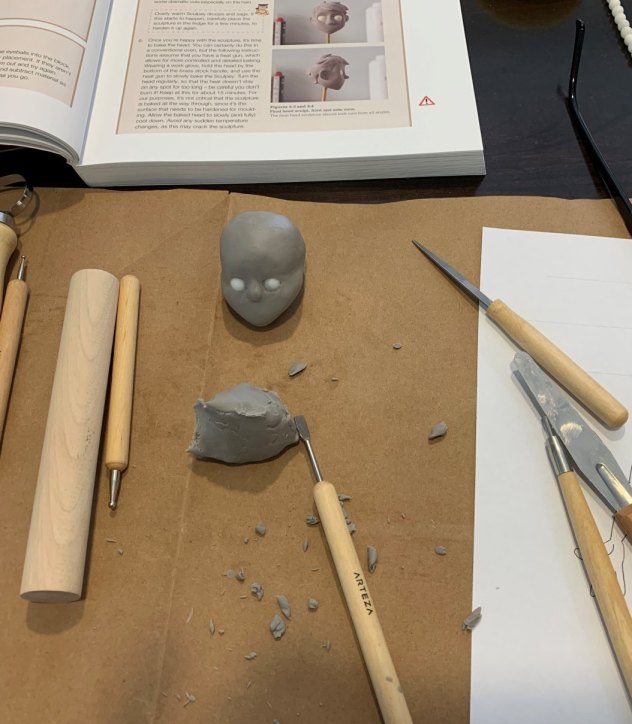 Sculpting the head